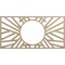 Ekena Millwork Hoover Wood Fretwork Pierced Ceiling Medallion, Birch, 18"W x 9"H x 6 5/8"ID x 3/8"T CMWP18X09X0375HOBI - alternate 1